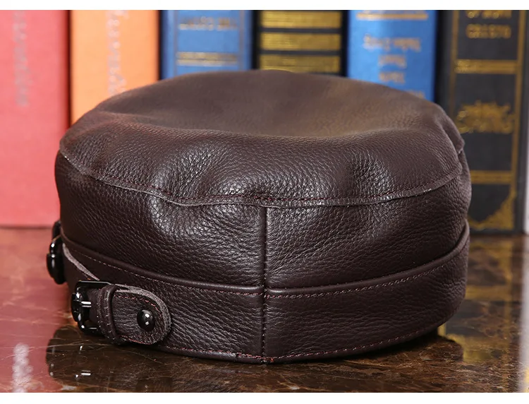 Outdoor natural leather cap (12)
