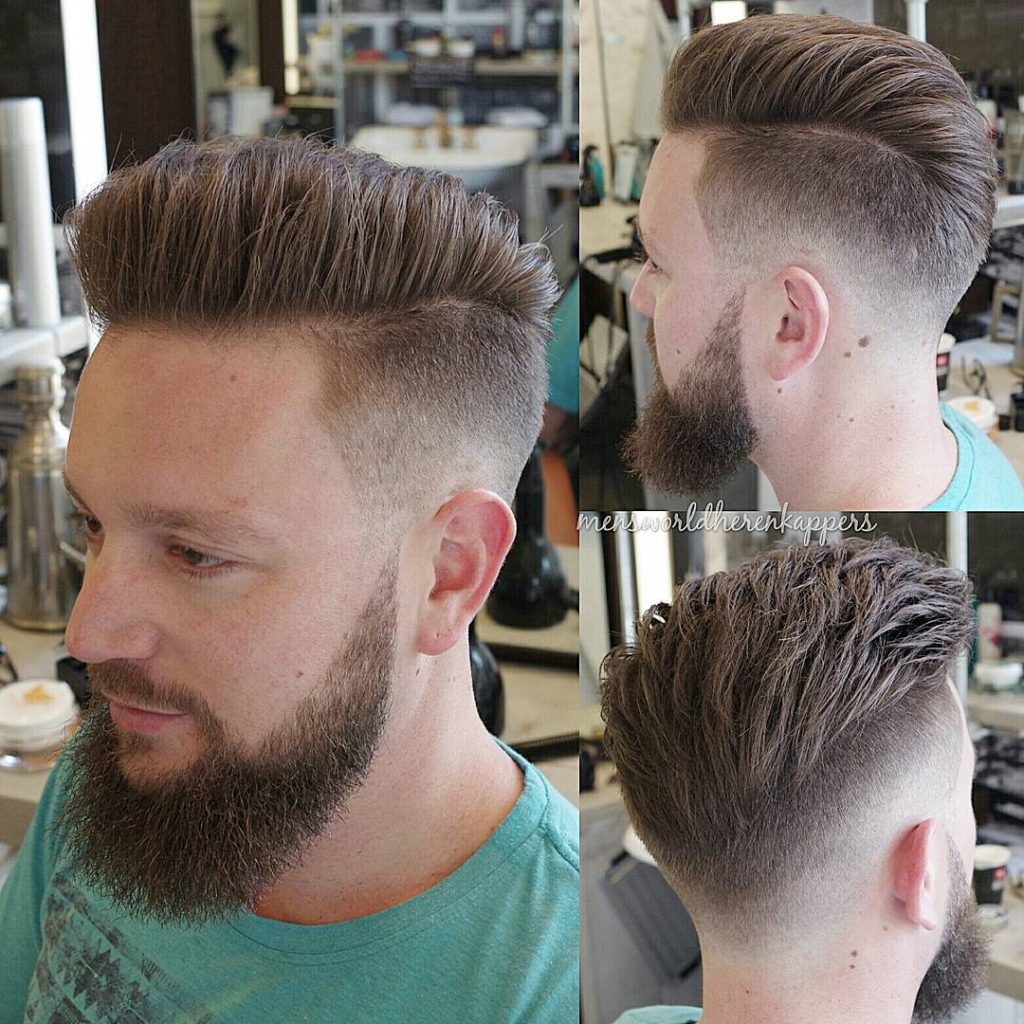 Solid and Structured Parting Hairstyle