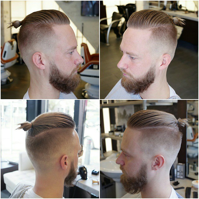 Slick and Straight Side Part Hairstyle