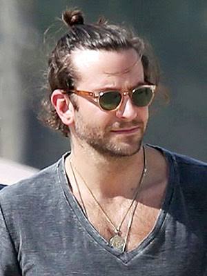 Messy top knot for men: