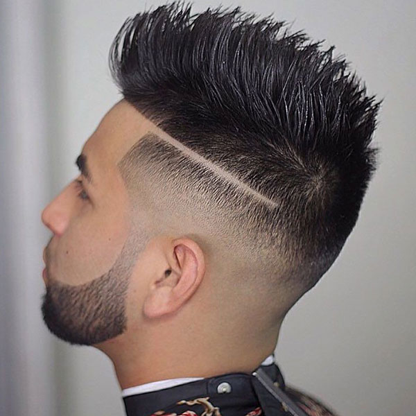 Line Haircut with Spikes