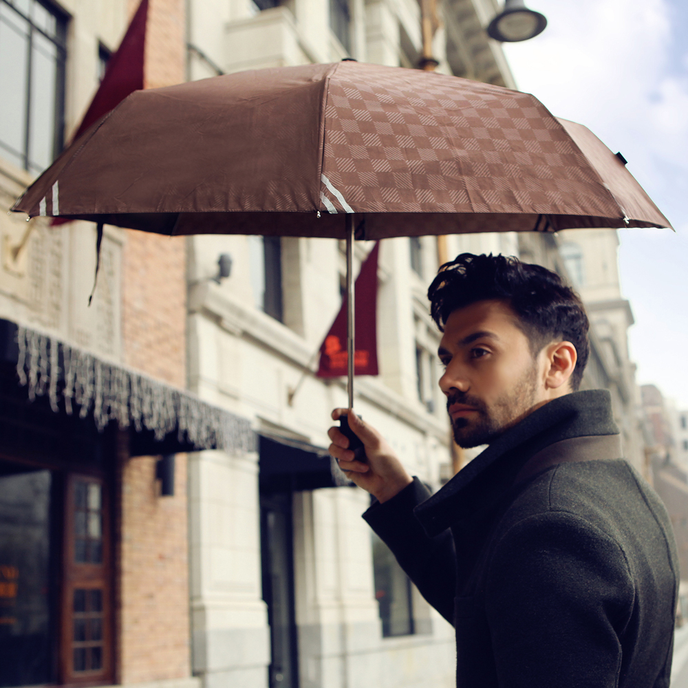 Parasol-New-2014-Man-Business-Embossed-Novelty-Automatic-Umbrella-Men-s-Umbrella-Sun-Folding-Rain-Umbrella