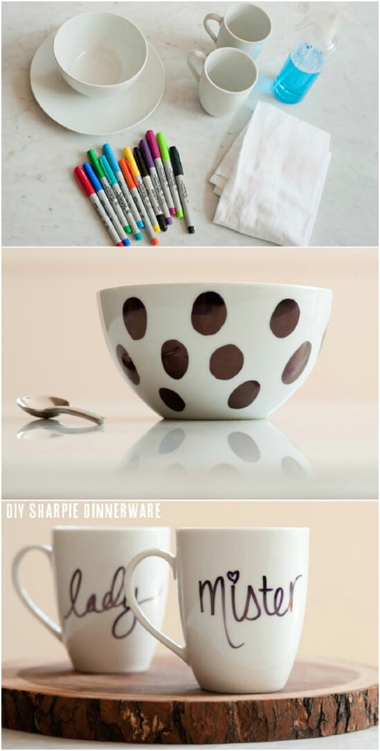 DIY Sharpie Dinnerware