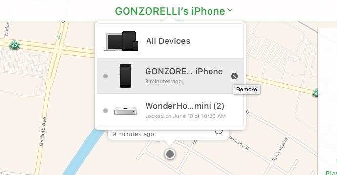 remove device to turn off find my iphone