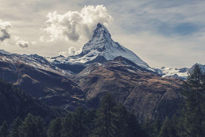 A breathtaking mountainous landscape photography shot
