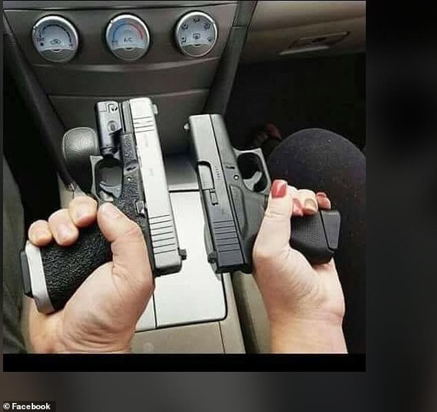 A photo from Facebook shows what appears to be Casillas and his wife holding their guns
