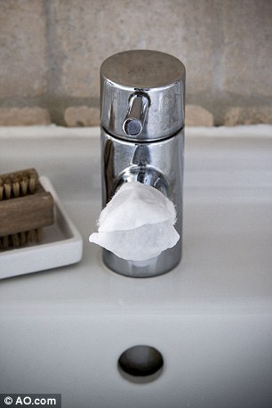 Try using vinegar to clean your household taps