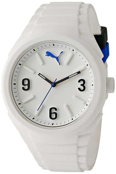 PUMA Unisex PU103592002 Gummy Analog Display Analog Quartz White Watch