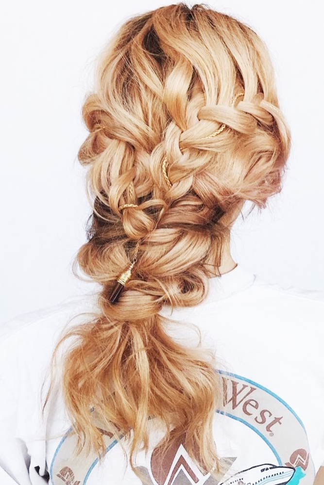 Hairstyles With Double Braids Ponytail #braids #ponytail