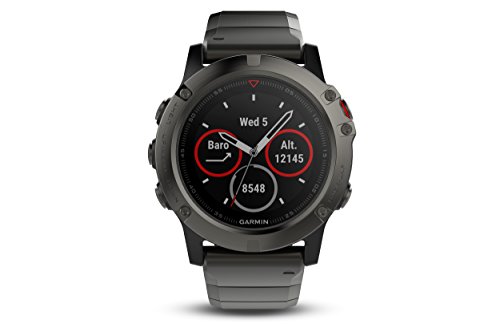 Garmin fēnix 5, Premium and Rugged Multisport GPS Smartwatch, Sapphire Glass,...