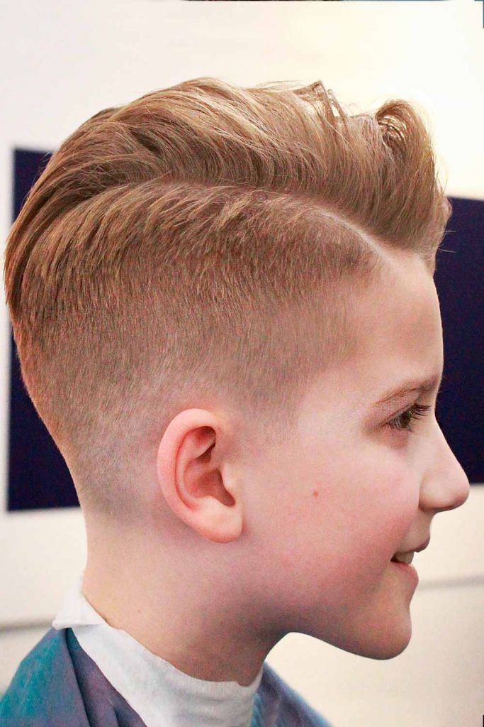 Modern Quiff + Undercut #boyshaircuts #littleboyhaircuts #todlerboy #boyshair #todlerboyhair