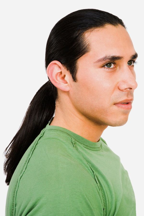 Low Long Ponytail #manponytail #hairstylesformen