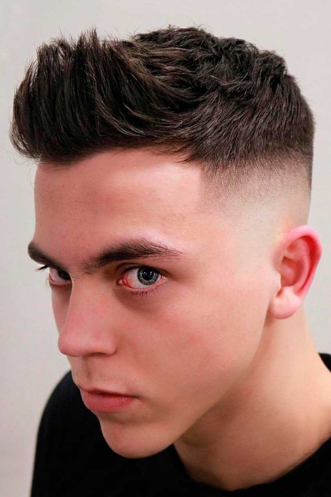 Faux Hawk Event Hairstyle #promhairstyles #menspromhair