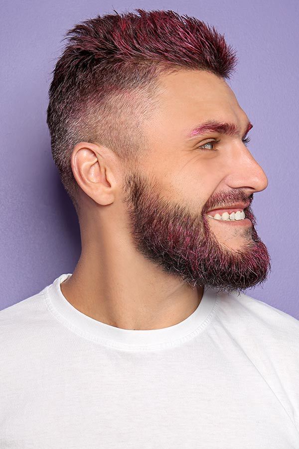 Magenta Red #menshairdye #dyehairmen