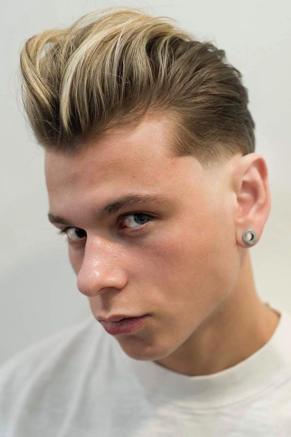 Quiff Highlights #haircolor #menshaircolor 