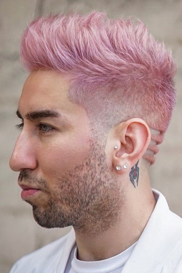 Pastel Pink #menshairdye #dyehairmen