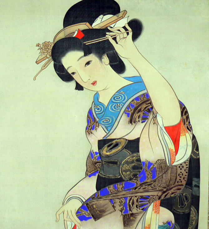 Японская женская прическа