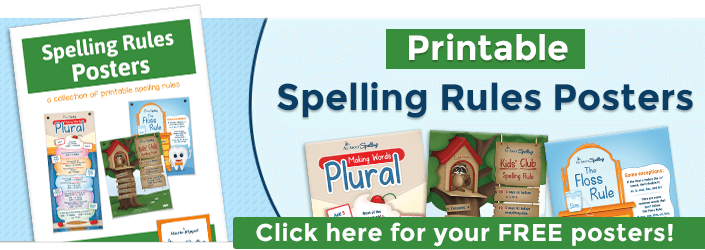 Free Spelling Rules Posters