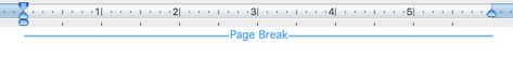 A page break on an empty page