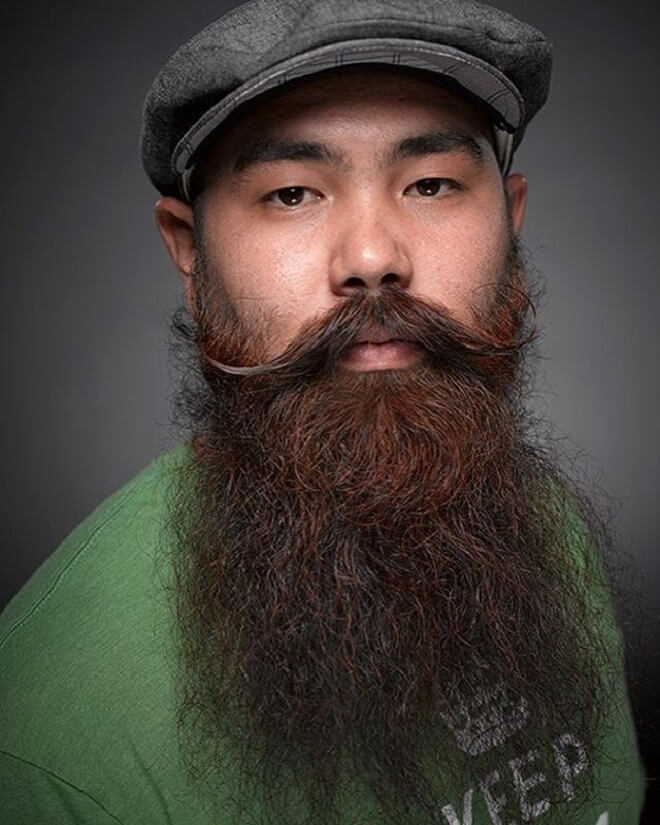 Asian Long Beard With Mustache