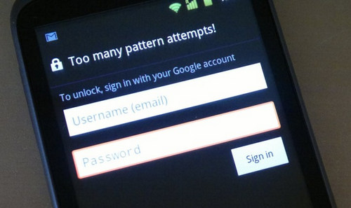 reset lg lock screen password google account