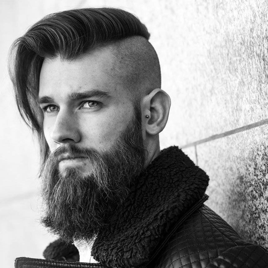 Long hairstyles for men with an undercut