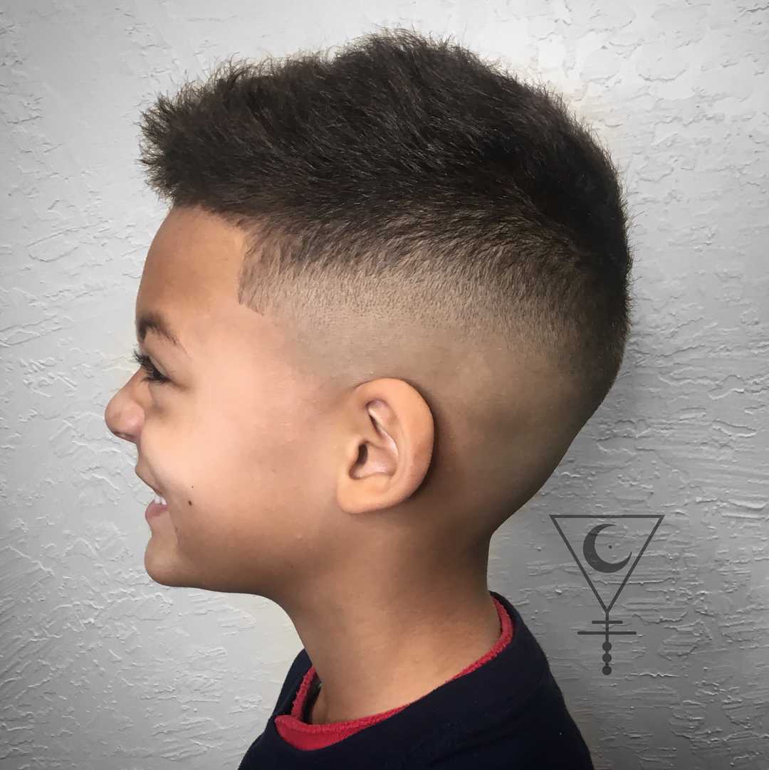 Fade haircuts for little boys and toddlers