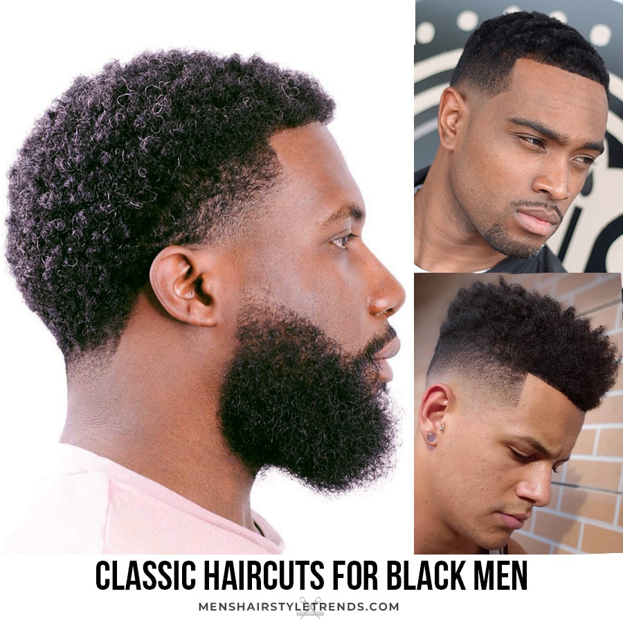 Classic haircut for black men