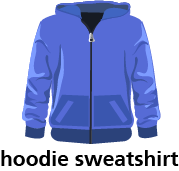 illustration of a hoodie sweatshirt