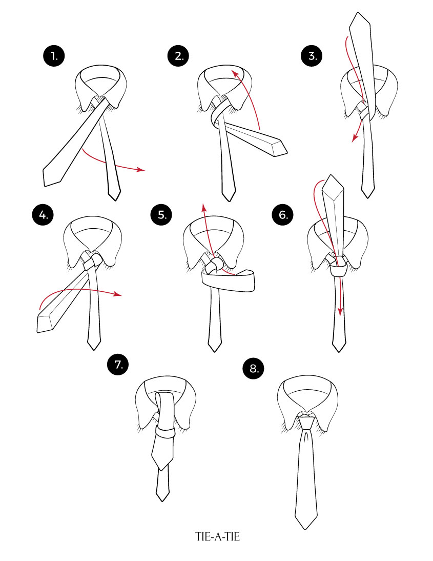 learn to tie a half windsor tie knot